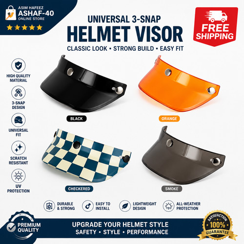 Motorcycle visor peak helmet - visor,